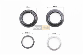 Рулевая колонка 1-1/8" (44/28,6x44/30) безрезьбовой вилки, полуинтегрированные, чёрные H148