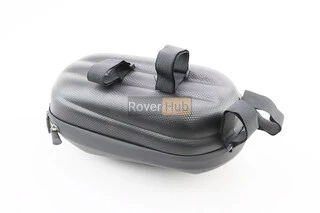 Сумка на кермо електросамокату (жорсткий чохол) 300x150x125мм, кріпл. на липучці, вологозахисна, "карбон" 033