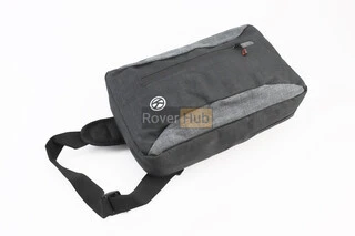 Сумка-слінг через плече (на кермо електросамокату), кріпл. на липучці, швидкознімна, чорно-сіра