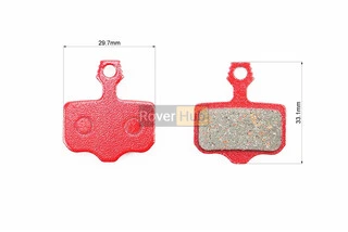 Гальмівні колодки Disk-brake (Sram X0, X7, X9, XX, Avid Elixir 1,3,5,7,8, Kugoo M5,G1,G-Booster), червоні YL-1021