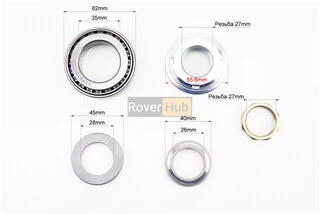 Підшипник кермовий в зборі (к-кт) (обойма пластик)
