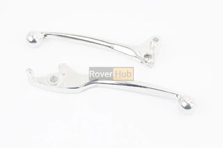 Важелі керма ліве, праве к-кт 2шт (під диск./барабан. гальмо) "хром"