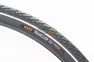 Шина 28"x1,75х2 (47-622) дорожная с белой полосой SKIP С1446