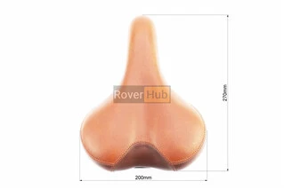 Сидіння MTB 270x200мм, коричневе PLUSH COMFORT VL-6221