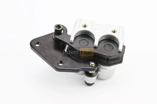 Гальмівний супорт задньої системи (двопоршневий)+колодки ТИП №3.1, сріблястий