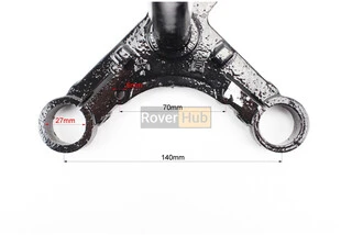 Траверс керма (під амортизатор 27мм)