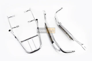 Багажник задний + подножки к-кт "ХРОМ" тип 2