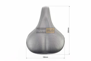 Сидіння ХВЗ 260x195мм, чорно-сіре GS-809B11D