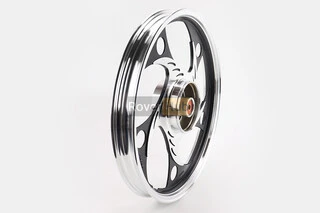 Диск задний литой 1,6-17" ALPHA/ACTIVE "волна", черный (ось 12мм)