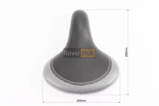 Сидіння ХВЗ 260x230мм, чорно-сіре CROSSRIDE N662-А