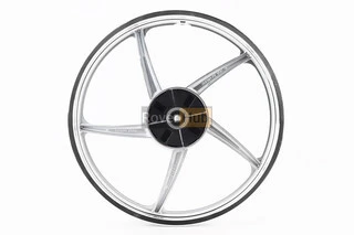 Диск задній литий 1,6-17" ALPHA/ACTIVE "промені", сріблястий (вісь 12мм)