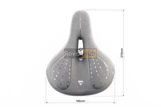 Сиденье ХВЗ 270x185мм с гелевыми вставками, чёрное