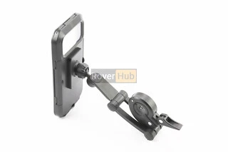 Тримач-чохол телефону 175х82мм на кермо, сенсорна плівка, регульований кут налаштування 360&deg;, внутрішня магнітна фіксація