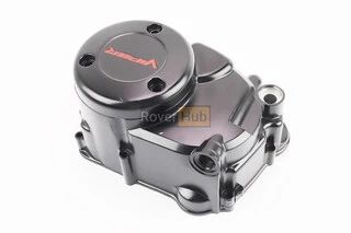 Кришка двигуна права (де щуп) 110cc автомат, ЧОРНА матова