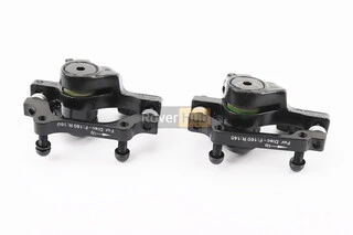 Гальмо Disk-brake переднє (F160/R140мм)+заднє (F180/R160мм), диски 160мм, кріпл. 6 болтів, чорні