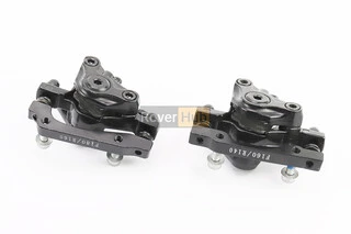 Гальмо Disk-brake переднє (F160/R140мм)+заднє (F180/R160мм), диски 160мм, кріпл. 6 болтів, чорні DX-2019