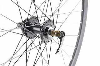 Колесо 27,5" переднє Disk-brake, обід "крапля" та втулка 14Gx36H алюмінієві NECO MS31F, кріпл. ексцентрик, "GRAVITY"