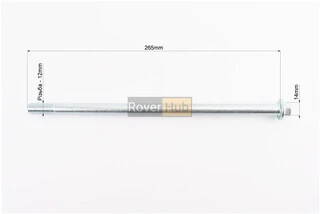 V200R Вісь переднього колеса d12mm; L265mm + гайка