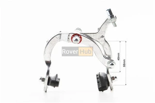 Гальмо ROAD V-brake кліщового типу, переднє+заднє, хід колодки 48-68мм, алюмінієве