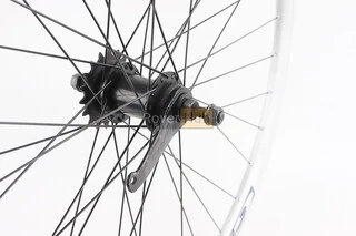 Колесо 28" заднє, обід "крапля" алюмінієвий, втулка ХВЗ черв'якова 14Gх36H, крепл. гайка, "GRAVITY" (можл. подряпини)