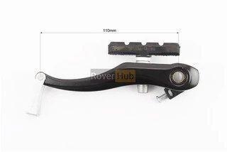 Гальмо V-brake 110мм (2 колеса) з ручками, тросами, чорний, HJ-805AD