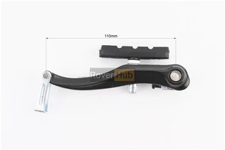 Гальмо V-brake 110мм (2 колеса), алюмінієве, чорне MV993DG