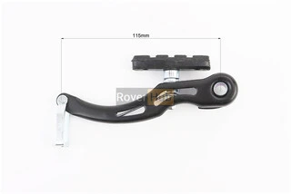 Гальмо V-brake 115мм (2 колеса) з ручками, тросами, чорне AL/ST