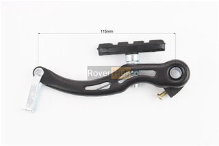 Гальмо V-brake 115мм (2 колеса) з ручками, тросами, чорне PC/ST