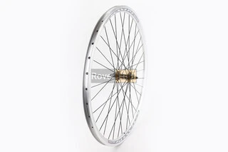 Колесо 28" переднє V-brake, обід "крапля" алюмінієвий, втулка 14Gх36H, кріпл. гайка, "GRAVITY"
