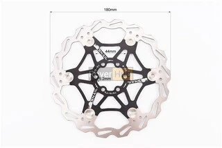Тормозной диск 180мм, крепл. 6 болтов, на алюминиевом пауке, чёрный FD-01