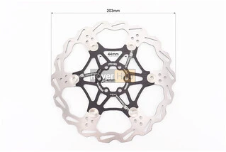 Тормозной диск 203мм, крепл. 6 болтов, на алюминиевом пауке, чёрный FD-01