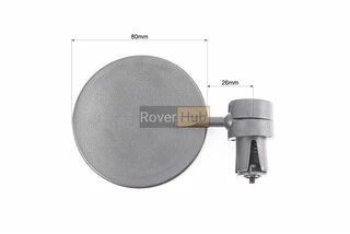 Зеркало круглое, чёрное CR-M02