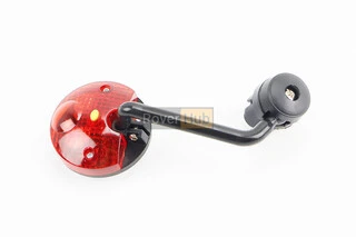 Зеркало круглое, чёрное мини с габаритом JY-05