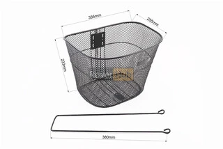 Корзина багажная передняя 26", чёрная TH-152 (возможны царапины, сколы, дефекты покраски)