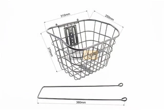 Кошик багажний передній 26" з кришкою, чорний YZ-061 (можливі подряпини, сколи, дефекти фарбування)