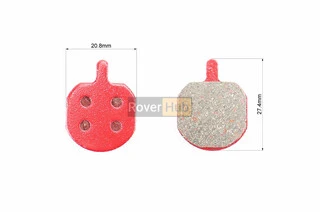 Гальмівні колодки Disk-brake (Hayes MX2/Sole, PROMAX DSK-810), червоні YL-1009