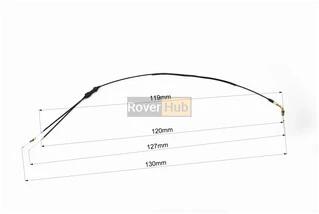 ZS200GS Трос газу (подвійний) (трос 130/127см; кожух 120/119см)