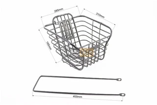 Кошик багажний передній 28" з кришкою, чорний BSK-СК-45 (можливі подряпини, відколи, дефекти фарбування)