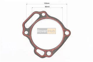Прокладка головки циліндра 190F-90mm (пароніт, червона нитка)
