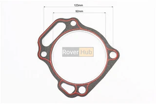 Прокладка головки циліндра 192F-92mm (пароніт, червона нитка)