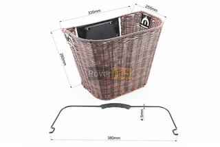 Кошик багажний, кріпл. швидкознімне на кермо, коричневий TH-300