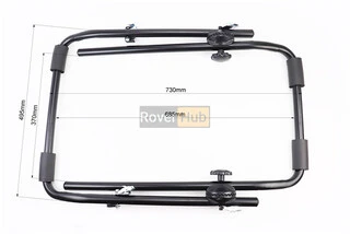 Кріплення для 3-х велосипедів на задні двері автомобіля (кришку багажника), чорне HS-QС-01