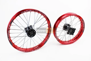 Колесо заднє спицьоване 14" вісь 12мм" + переднє спицьоване 17" вісь 12мм" к-кт 2шт, Kayo/Viper/Geon X-pit X-ride/YCF/Apollo/BSE,