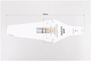 Крило поліпропіленове під сідло, швидкознімне, білий