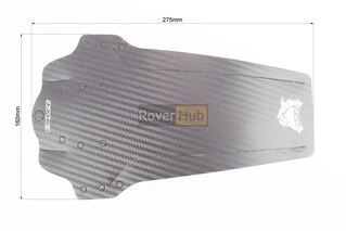 Крило поліпропіленове універсальне, кріпл. на стяжках, "карбон"