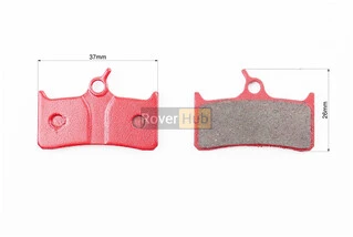 Гальмівні колодки Disk-brake (Shimano BR-M755, M755DH, XTR Pre-02, Grimeca system 8, Hope M4, Sram 9,0), червоні YL-1010