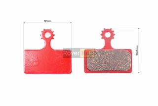 Гальмівні колодки Disk-brake (Shimano BR-M985, XTR 2011), червоні YL-1016