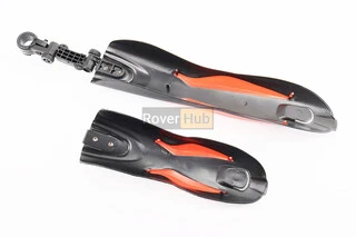 Крила пластмасові 24-26" MTB, чорні з червоною вставкою XGNB-018