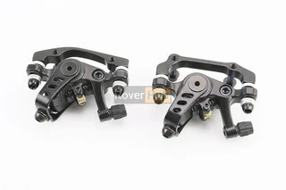 Тормозные суппорта с двухсторонней тягой передний (F160/R140мм)+задний (F180/R160мм), чёрный F7