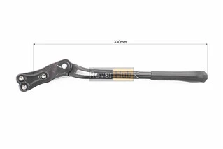 Підніжка бокова задня для 26", кріплення за перо рами, алюмінієва, чорна HS-016